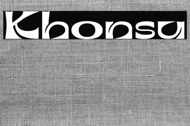 Khonsu Caratteri examples