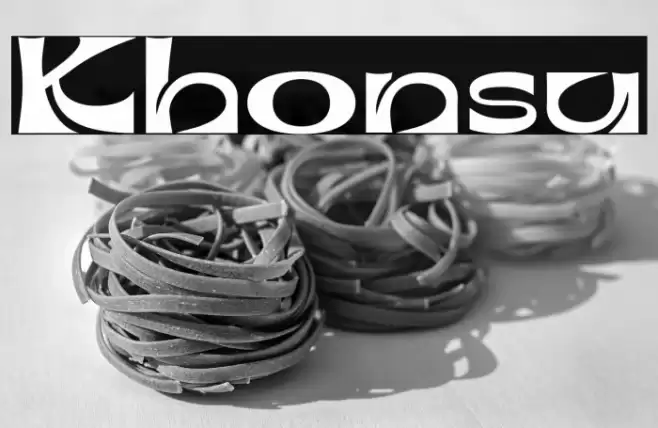 Khonsu Caratteri examples