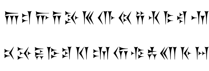 Khosrau Font LOWERCASE