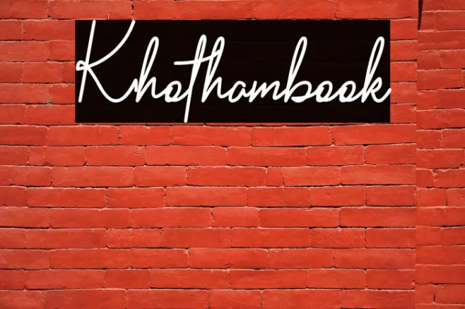 Khothambook Example 1