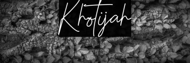 Khotijah Font examples