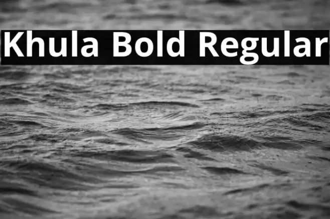 Khula Bold Regular Font examples