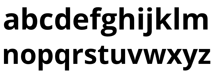 Khula Bold Regular Font LOWERCASE