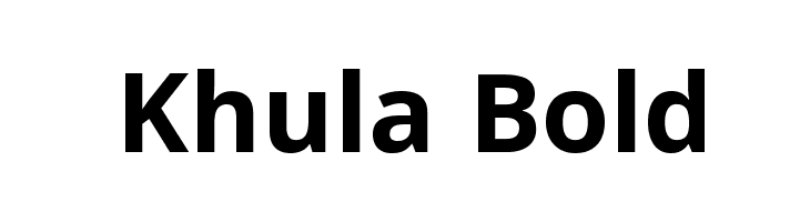 Khula Bold Font