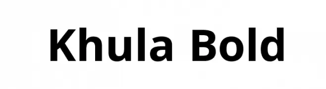 Khula Bold  Fuentes Gratis Descargar