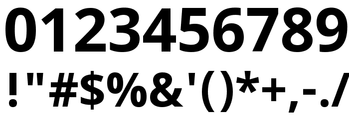 Khula Bold Font OTHER CHARS