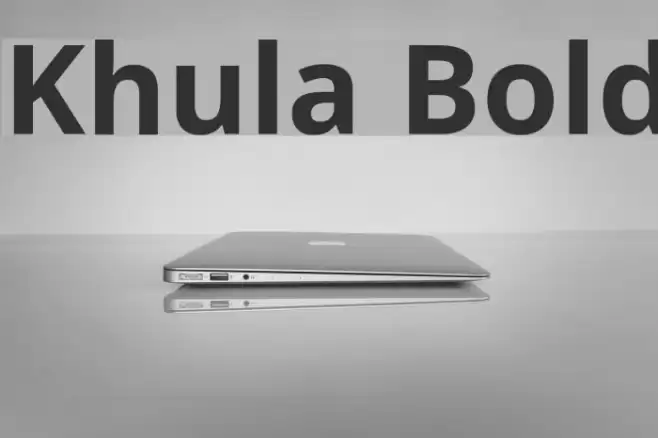Khula Bold Fonte examples