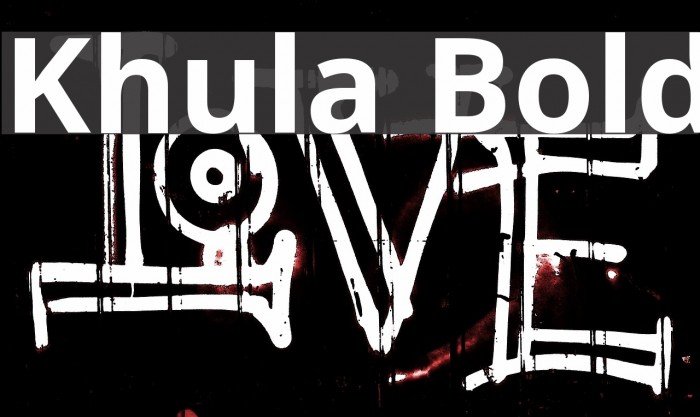 Khula Bold Font examples