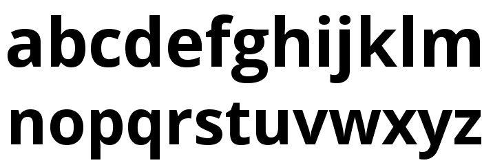 Khula Bold Font LOWERCASE