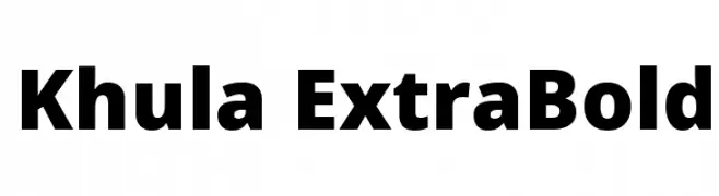 Khula ExtraBold  Fuentes Gratis Descargar