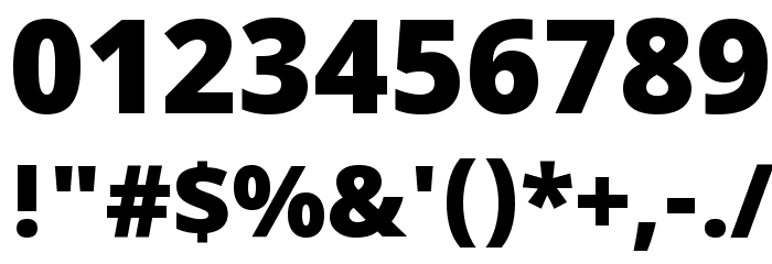 Khula ExtraBold Font OTHER CHARS