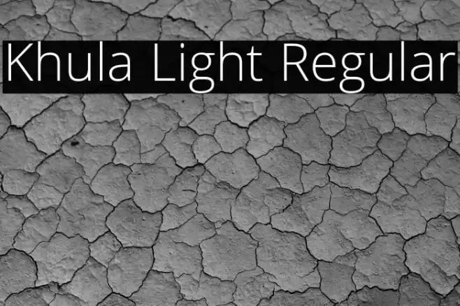 Khula Light Regular Font examples