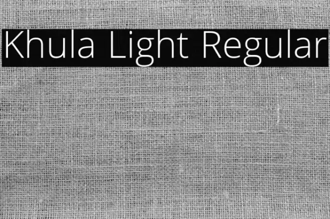 Khula Light Regular Font examples