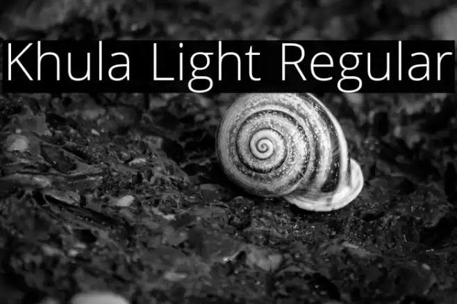 Khula Light Regular Font examples