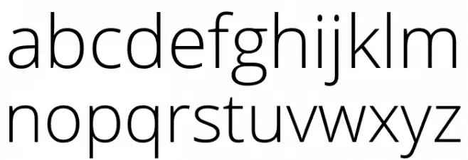Khula Light Regular Font LOWERCASE