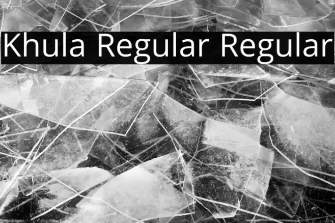 Khula Regular Regular Font examples