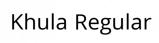 Khula Regular  Fuentes Gratis Descargar
