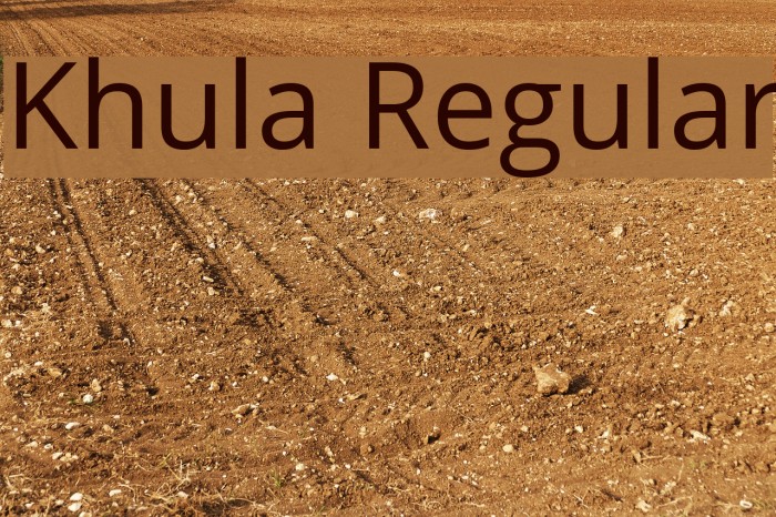 Khula Regular Font examples