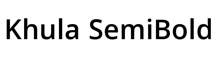 Khula SemiBold Font