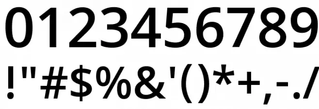 Khula SemiBold Font OTHER CHARS