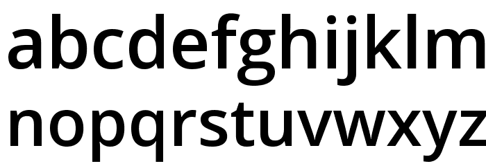 Khula SemiBold Font LOWERCASE