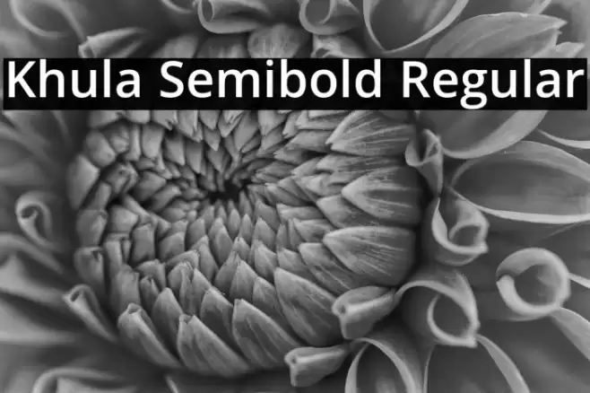 Khula Semibold Regular Font examples