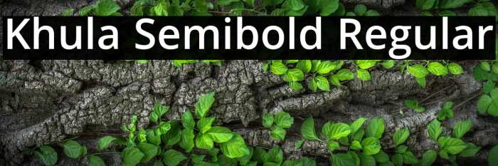 Khula Semibold Regular Example 3