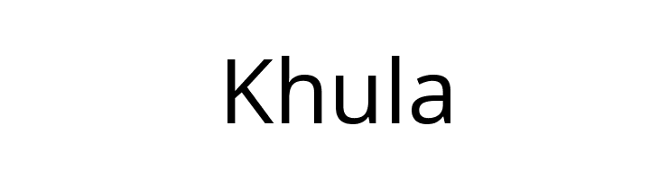Khula Font