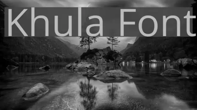 Khula Font examples