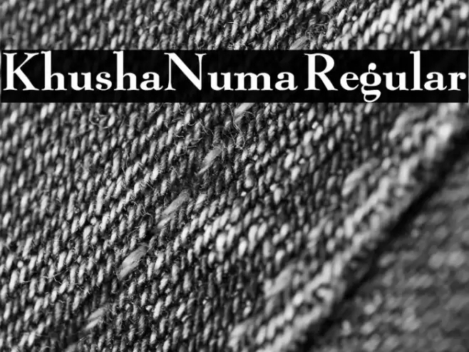 KhushaNuma Regular Font examples