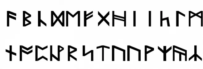 KhuzdulErebor Schriftart Kleinbuchstaben