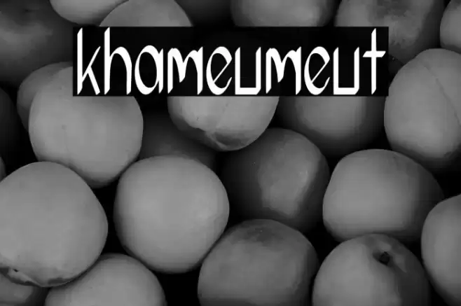 khameumeut Font examples