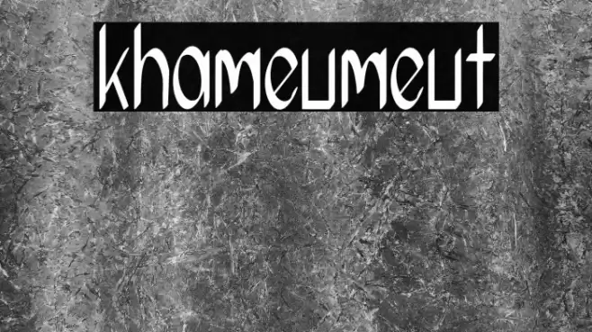 khameumeut Font examples