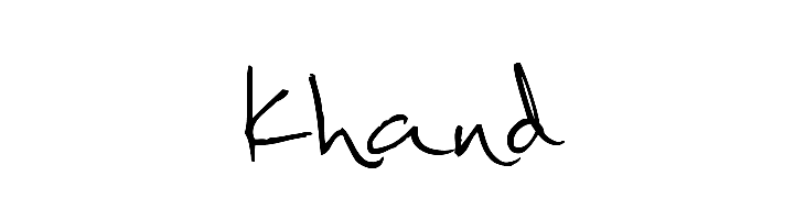 khand  Frei Schriftart Herunterladen