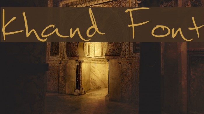 khand Font examples