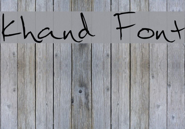 khand Font examples