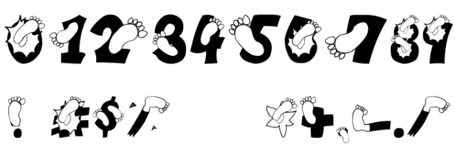 KICK!!!!! Font OTHER CHARS