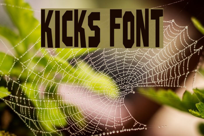 KICKS Font examples