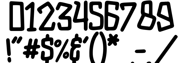 KIDAMAIN Font OTHER CHARS