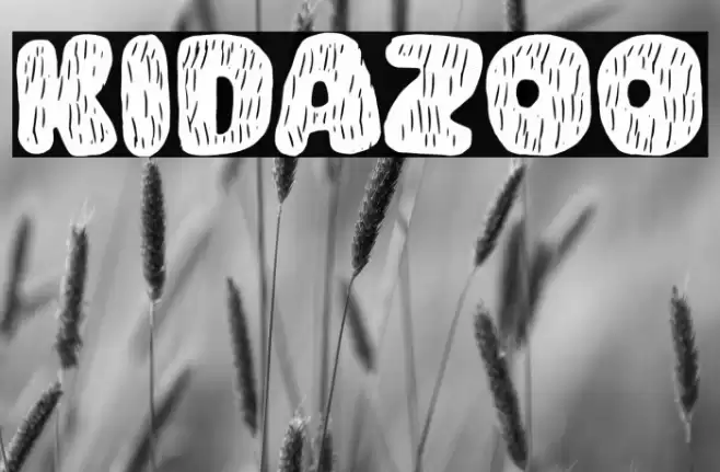 KIDAZOO Font examples