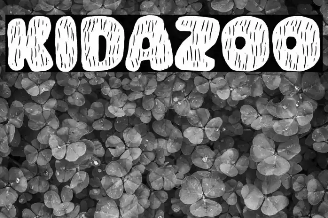 KIDAZOO Font examples
