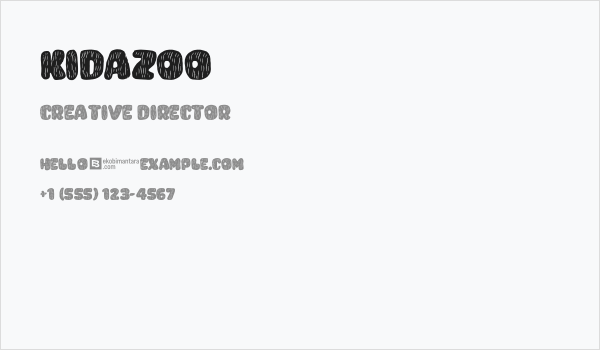 KIDAZOO Business Card