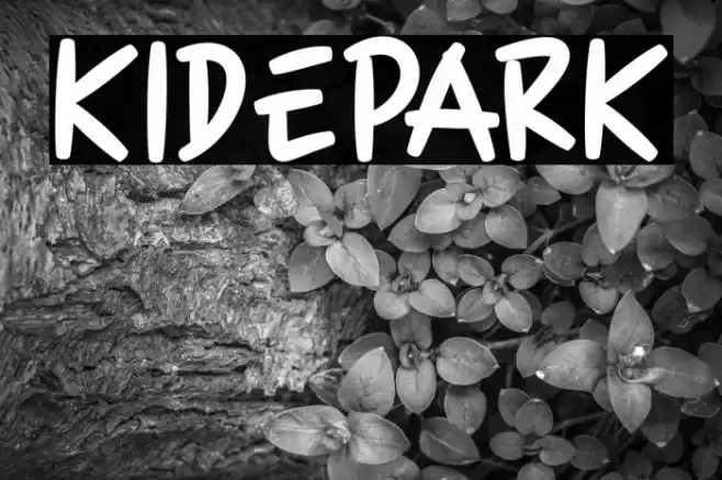 KIDEPARK Font examples