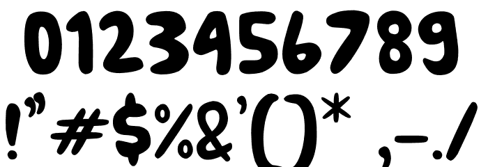 KIDERSUN Font OTHER CHARS