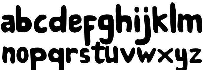KIDERSUN Font LOWERCASE
