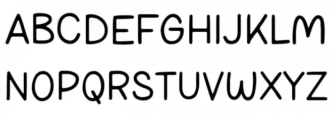 KIDOSANS خط أحرف كبيرة