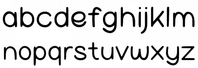 KIDOSANS خط أحرف صغيرة