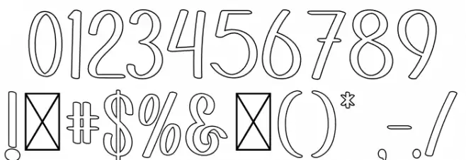 KIDS SCHOOL Font OTHER CHARS