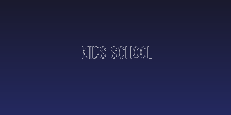 KIDS SCHOOL Social Header