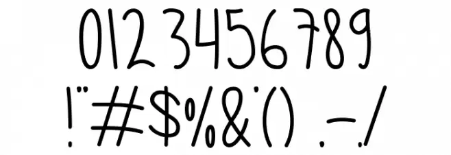 KIDSBO Font OTHER CHARS